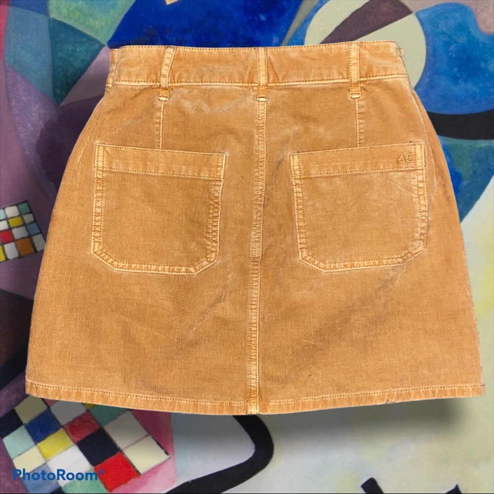 American Eagle corduroy Hi-Rise A~Line skirt size 2 - Picture 2 of 6